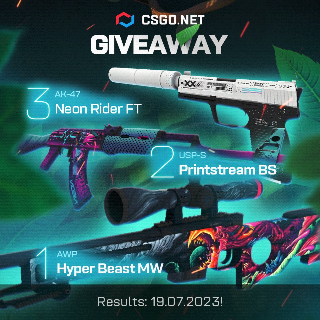Csgo on twitter giveaway terms follow us retweet of the
