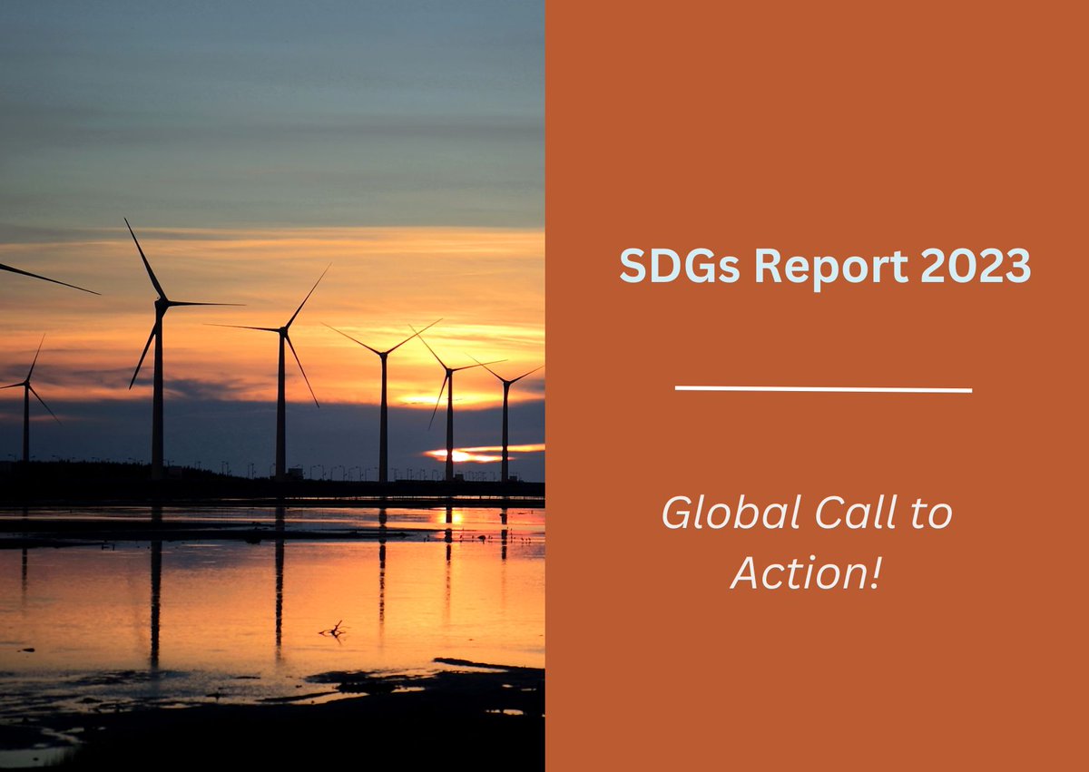 The #SDGs Report 2023 is out. We must make the next seven years count.

"Unless we act now, the 2030 Agenda will become an epitaph for a world that might have been." 
-<a href="/antonioguterres/">António Guterres</a> 

#SDG7 #EnergyAccess #HLPF2023 

Download the report here⬇️ 

unstats.un.org/sdgs/report/20…….