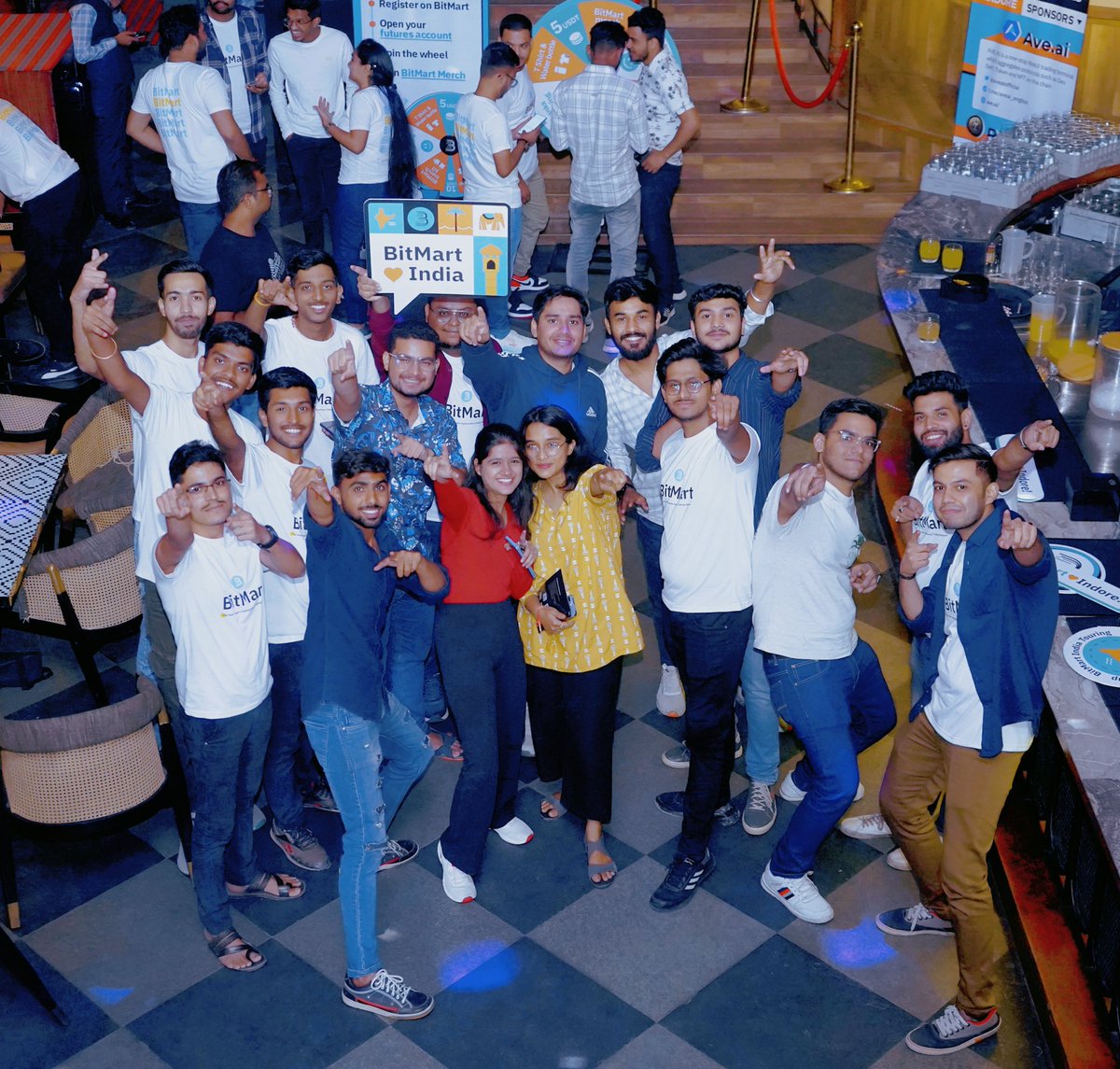 BitMart_SA's tweet photo. 🎉 #BitMart recently hosted its first-ever offline crypto party in Indore!
📸 Relive the glitz and glamour of our #Astonishing offline event ☺️

🥳 We intend to organize many more offline parties in various cities across India!
😍 Looking forward to seeing you next time!

👇And thanks to our sponsors:
@aveaiofficial
@Lovely_finance
@RimaunangisRXT

More 👉 https://t.co/KXypxssfwA
#BitMartindia #Crypto #BTC #ETH #India