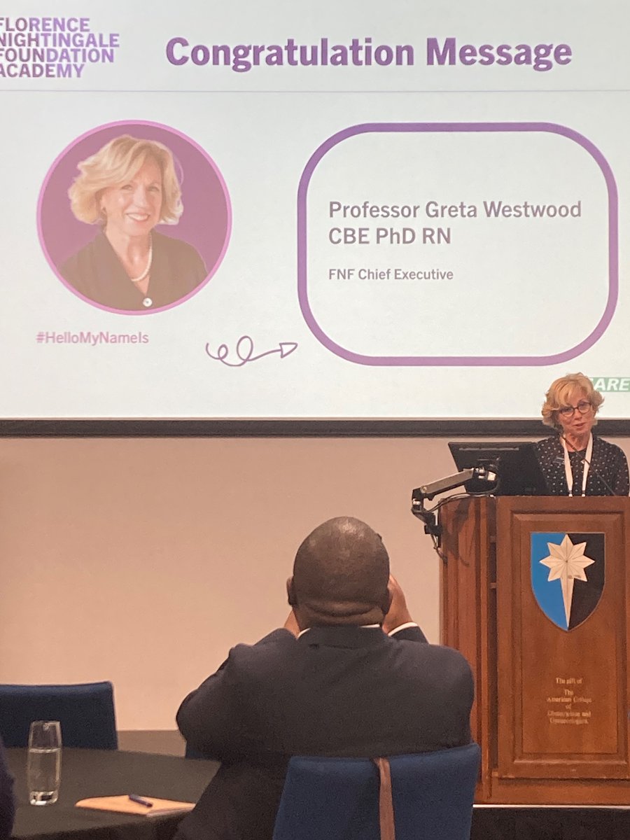 Great to listen to the amazing Greta…. Inspiring us to continue learning @FNightingaleF @LucyBrownFNF  @sturdy_deborah