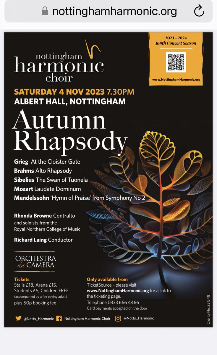 Feel free to share the details of our Autumn Rhapsody concert on Nov 4th @alberthallnotts with @ODAC_ & #ContraltoRhondaBrowne Tickets available now ticketsource.co.uk/the-nottingham…