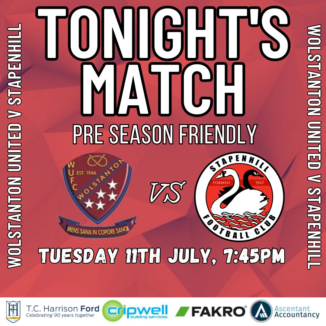StapenhillFC1's tweet photo. 🟥⬜🟥⬜MATCHDAY🟥⬜🟥⬜
The lads travel to Staffordshire Senior League Champions Wolstanton United, for the first pre season friendly of 23/24. This will also be the first game under the management of @mitchyCH https://t.co/cT50zyWYk0