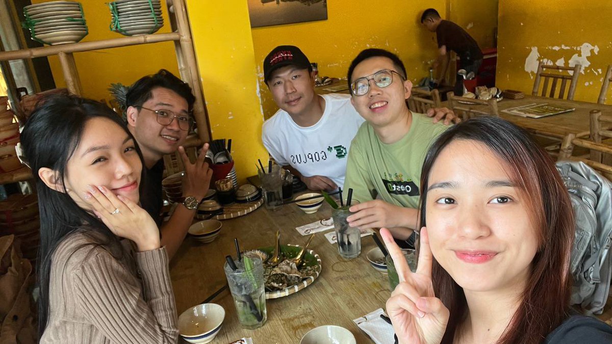 Having a cozy Vietnamese lunch today with @cryptochessxyz @jennykyros68 @hongphonglai @GoPlusSecurity 🤍 Hope you enjoyed your time in VN 🇻🇳