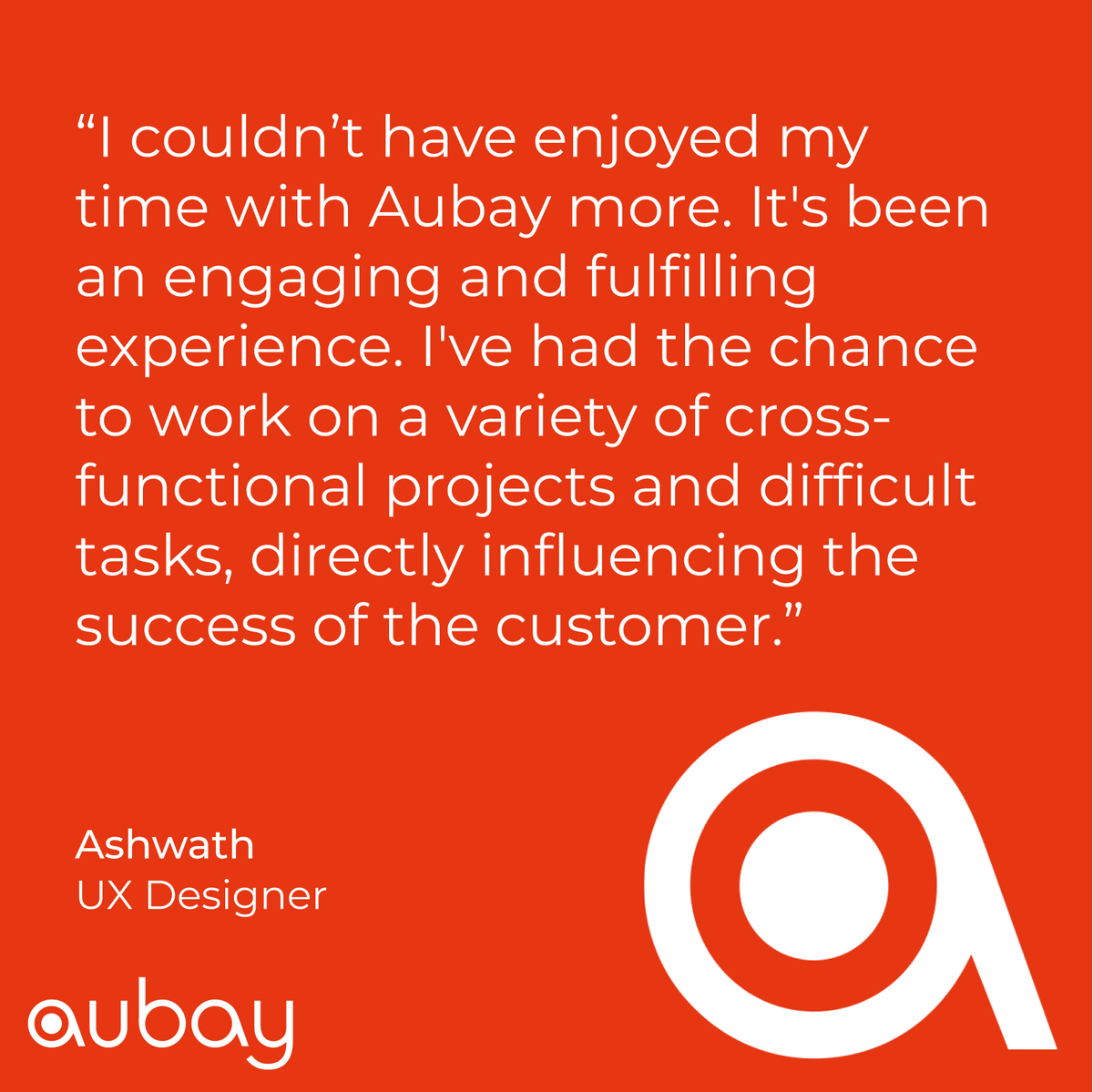 AubayUK's tweet photo. Ash is an immensely talented UX designer and a key contributor within our client's #uxdesign team. We are very proud to have him with us here at Aubay UK!

Here’s what Ash has to say about his experience at Aubay:

Read more: https://t.co/NSdovdjw64

#level39 #EmployeeSpotlight https://t.co/bFd9OqJZDn