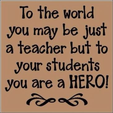 To the world you may be just a teacher but to your students you are a HERO!
#teacher #education #teacherlife #leader #sped #autism #teachertwitter #twitteredu
