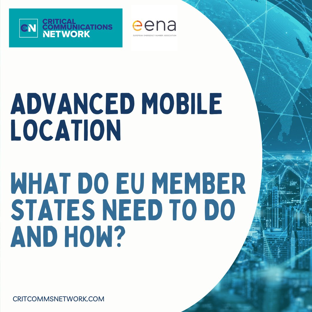 Crit Comms Network (@critcomms_net) on Twitter photo Amy Leete from <a href="/112_sos/">European Emergency Number Association 112 (EENA)</a> shares a progress update on Advanced Mobile Location in light of changing legislation for EU member states.
Read more here ⬠#publicsafety #emergencyservices
critcommsnetwork.com/posts/where-ar⦠Amy Leete from <a href="/112_sos/">European Emergency Number Association 112 (EENA)</a> shares a progress update on Advanced Mobile Location in light of changing legislation for EU member states.
Read more here ⬠#publicsafety #emergencyservices
critcommsnetwork.com/posts/where-arā¦