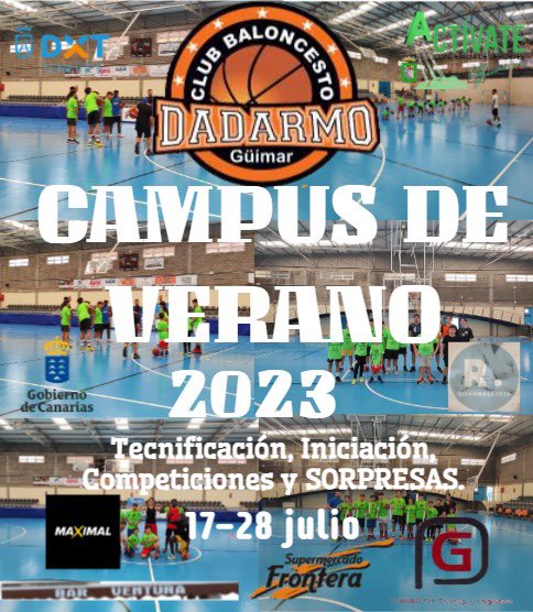 CbDadarmo's tweet photo. ¡¡¡Tan solo falta una semana!!!
CAMPUS CB.DADARMO GÜÍMAR 
En el Pabellón Quique Ruiz de Güímar. 
No dejes pasar la oportunidad de pasártelo en grande y aprender tu deporte favorito.
         Envía wasap e infórmate en el 618 03 09 34/ 617 49 47 49(solo wasap)
 ¡¡¡TE ESPERAMOS!!! https://t.co/9XDF9PD5zy
