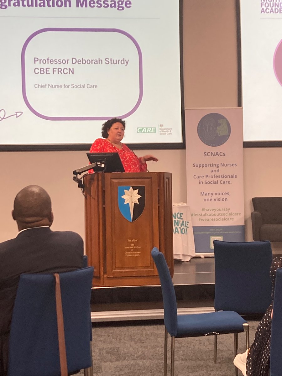 Inspirational words from @sturdy_deborah lifting the voice of nursing in social care … one vision, many voices @LucyBrownFNF @FNightingaleF @SCNACs