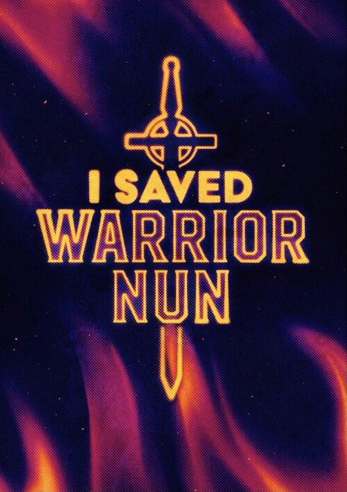 Uzukuba's tweet photo. So gay 
#WarriorNunSaved #WarriorNun https://t.co/Xz0z0XrZBR
