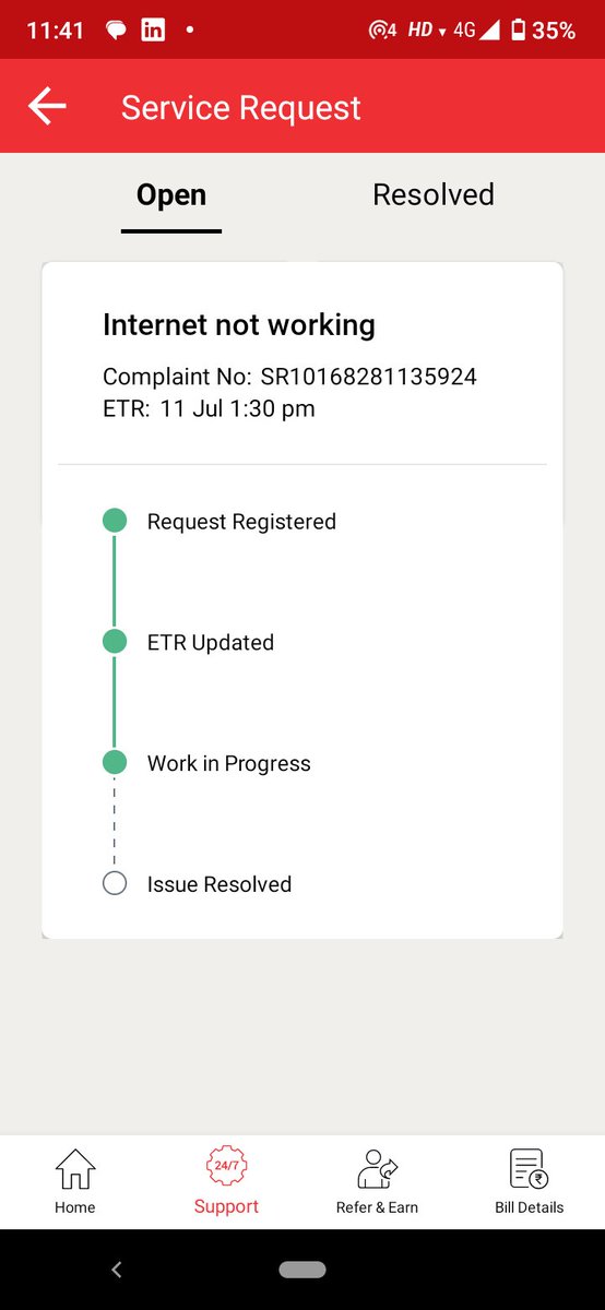 syedkhaledm1's tweet photo. It is almost 24hours since my internet connectivity has gone @ACTFibernet @ACTFibernetHYD 

Please get this done asap. Poor network connectivity is disturbing by work now. https://t.co/KmK2H6FPc7