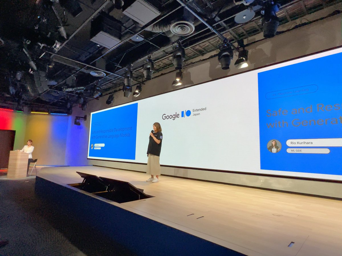 satoshoco's tweet photo. GDEによるLT大会🙋‍♀️✨次は @_Ri0_ さんによる発表👏 #io23jp #GoogleIO #gdgtokyo https://t.co/2KP9DnGtf1