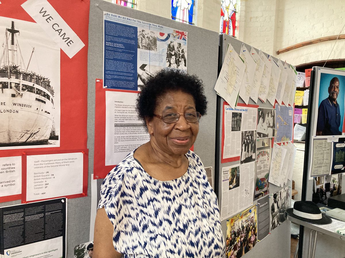 RevPhilippaB's tweet photo. Excited to welcome the Windrush 75 exhibition curated by Revd Dorothy Penniecooke ⁦@smmwandsworth⁩  Thank you Dorothy! ⁦@SouthwarkCofE⁩ ⁦@MartinGainsbor1⁩ ⁦@BishopSouthwark⁩ ⁦@Nadim_Nassar⁩ https://t.co/ly4nkckls4