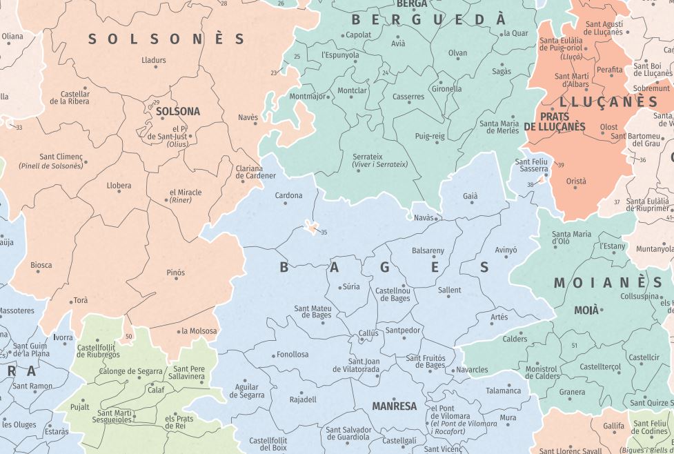 ICGCat's tweet photo. 🗺️Ja podeu descarregar les noves actualitzacions dels mapes administratius de Catalunya (municipal, comarcal i d'Aran) a escales 1:250.000 i 1:500.000. 
👉1:250.000: https://t.co/PTdzsSXD6p
👉1:500 000: https://t.co/jTf66TDzRH https://t.co/MOFOL6cf37