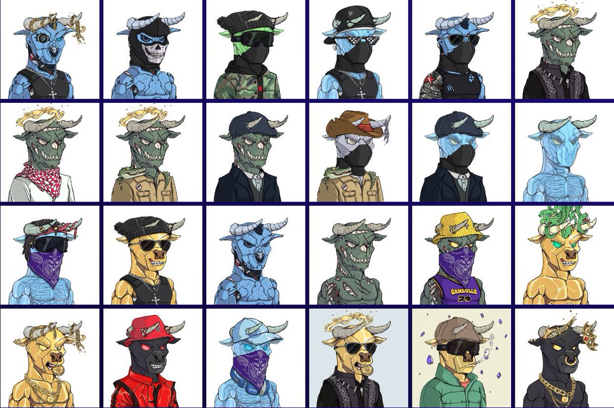 gambullscasino's tweet photo. GM Bulls☀️

These are the remaining unminted mythics, who wants one? https://t.co/7FhPfS5kVA