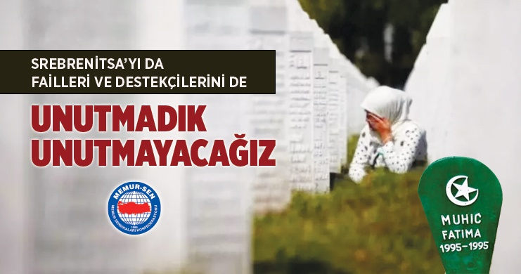 MemurSenKonf's tweet photo. Srebrenitsa’yı da Failleri ve Destekçilerini de Unutmadık, Unutmayacağız

#Srebrenitsa soykırımının 28. yılında şehitlerimizi, Sırplar tarafından katledilen Boşnaklar ile bilge-devlet adamı ve komutan Aliya İzzetbegoviç ile arkadaşlarını rahmetle, Fatihalarla anıyoruz.

🔗 https://t.co/kWpTGuhPqe