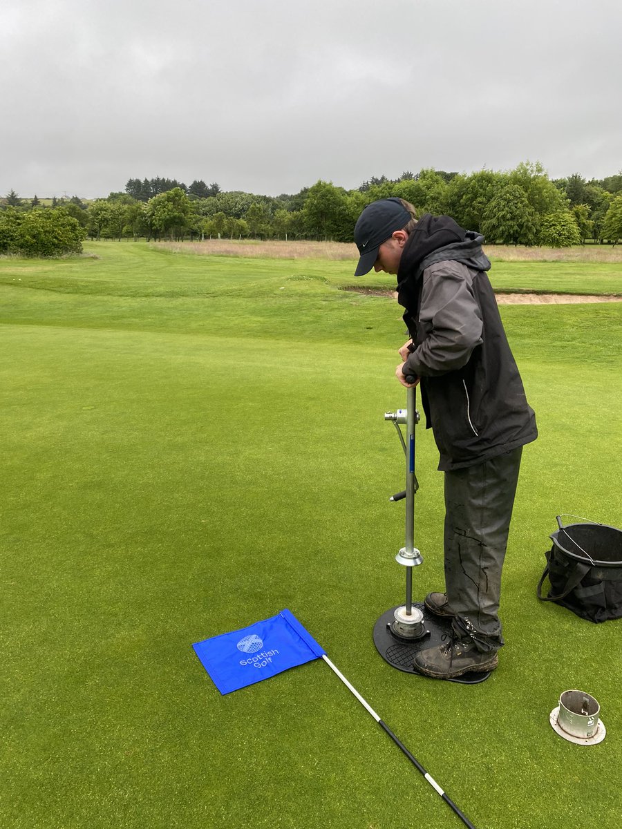 Day 1 of the <a href="/ScottishGolf/">Scottish Golf</a> boys championship <a href="/Portlethengc/">Portlethen Golf Club</a>  a testing morning but the apprentices are nailing it.