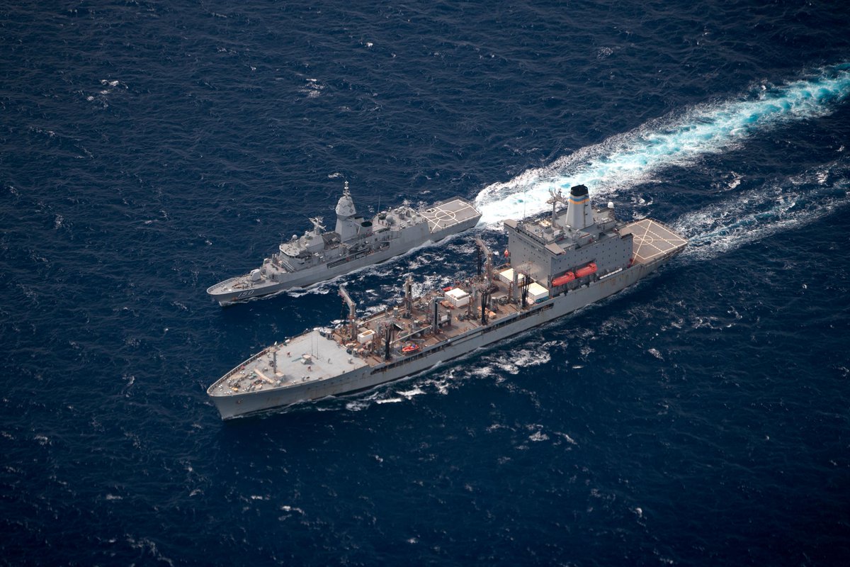 Australian_Navy's tweet photo. HMAS Anzac was joined out at sea by @USNavy Ship #Rappahannock during a regional presence deployment through the Indo-Pacific region.
During the RPD's, #HMASAnzac will conduct training, maritime exercises and other engagements with Australia’s regional partners.
#AusNavy #RPD23 https://t.co/qP20AcU5c8