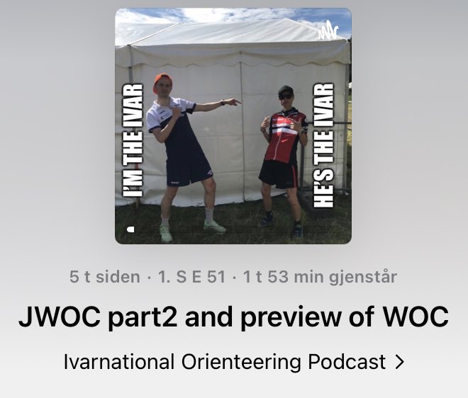 Ivarnational Orienteering Podcast tweet media