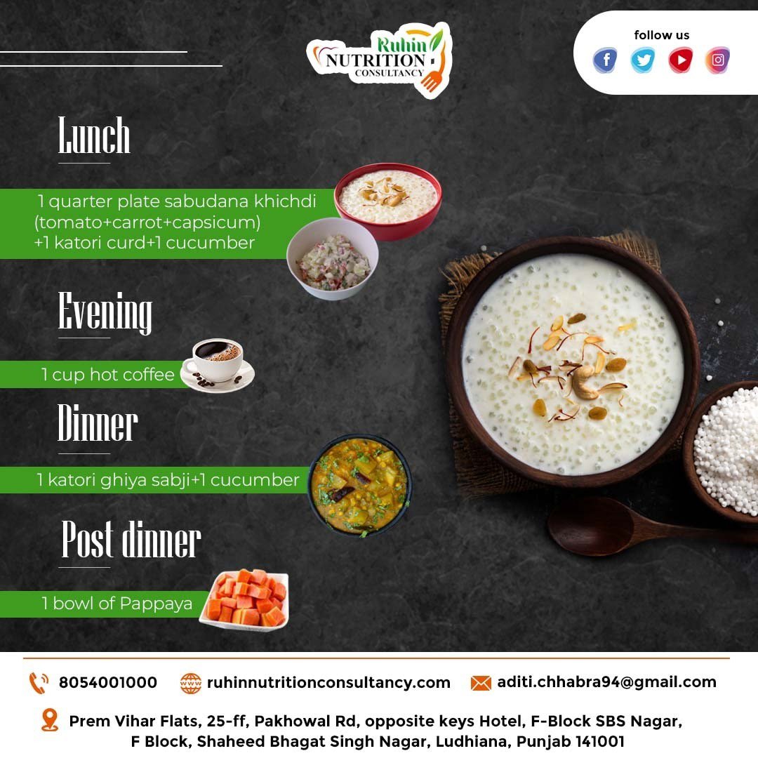 Saavan Special from Us to You
Let the Blissful Rainy Season Fill Your Soul as You Observe this Sacred Tradition of fasting.

Follow us for more
ruhinnutritionconsultancy.com

#RuhinNutrition #HealthyDays #IndianSaavanFasting #HealthyEating #NutritionConsultancy #LudhianaPunjab