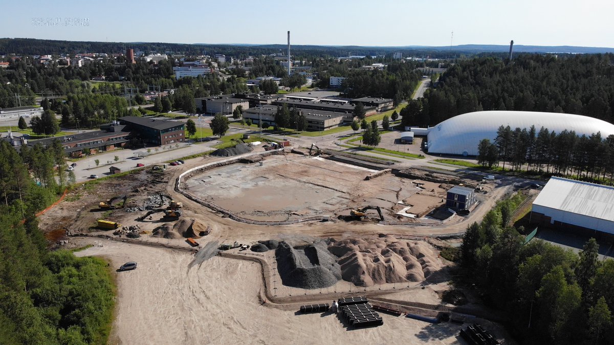 Kainuunpela's tweet photo. Kajaanin uuden pelastusaseman rakennustyöt ovat edenneet aikataulussa 🔥

#kainuunpelastuslaitos #vaarojenhallitsija #arjenturvaaja #pelastusasema #kajaani https://t.co/5oes4YAo2V