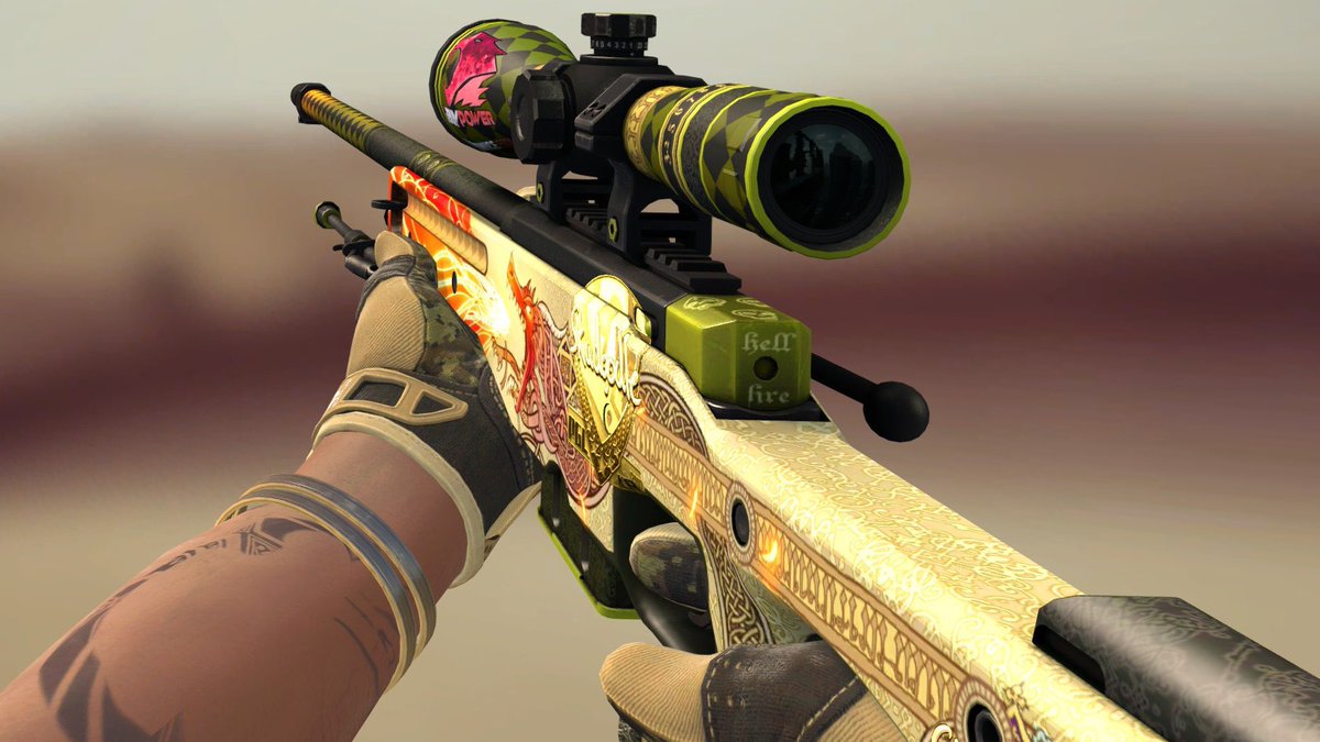 secured one of my dream skins 🙏🏼 thank you to @csgo_sean for the ska ibuypower dragon lore 💛🐉