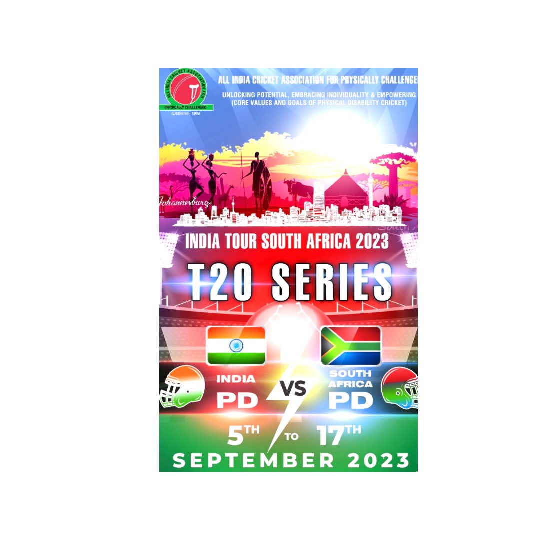 AICAPC_official's tweet photo. Looking forward to the upcoming tour .. safari with our physically challenged cricketers with @AICAPC_official
#divyangcricket #nomatterwhat #divyang #cricketfirst #T20 #SouthAfrica https://t.co/UQte8QHk7k