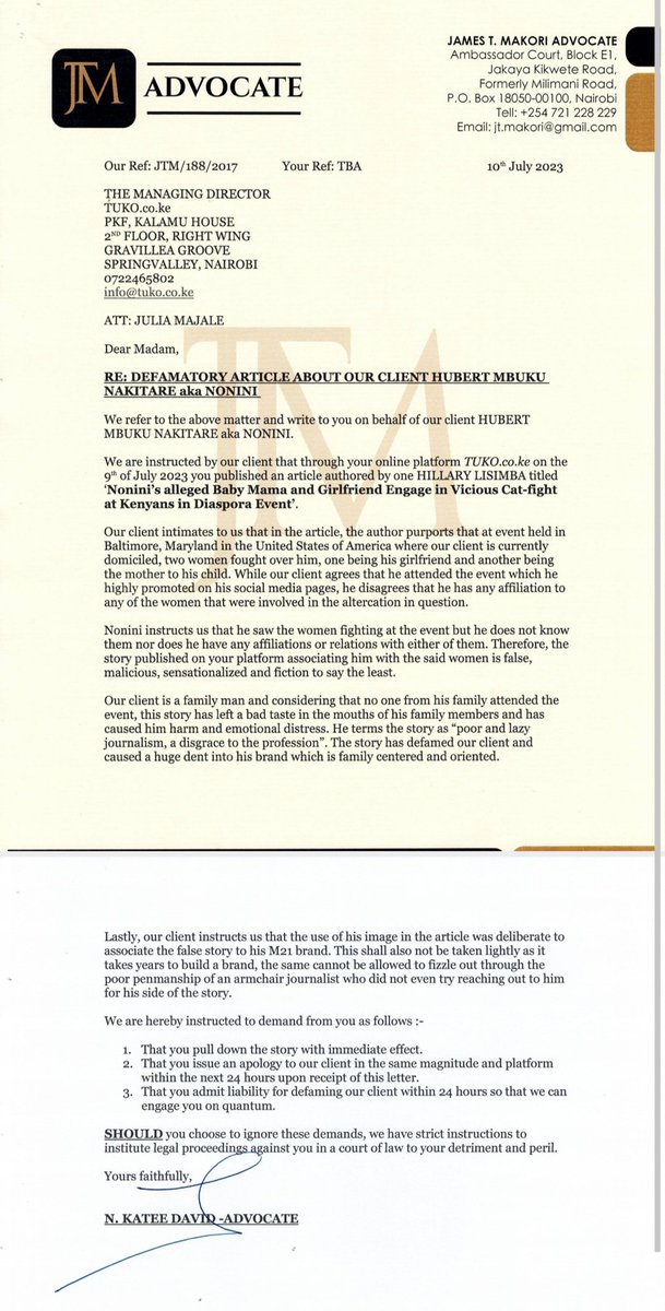 Noninimgenge2ru's tweet photo. @Tuko_co_ke Wadau https://t.co/tOHzvQnKXY I hope your secretary or legal team has gotten this....YOU HAVE JUST BEEN SERVED!!!
#IleKitu #MchezoYakizungianze #ClockIsTicking #TIKTOK #GonnaNeedThatByMonday https://t.co/y652kqOOfK