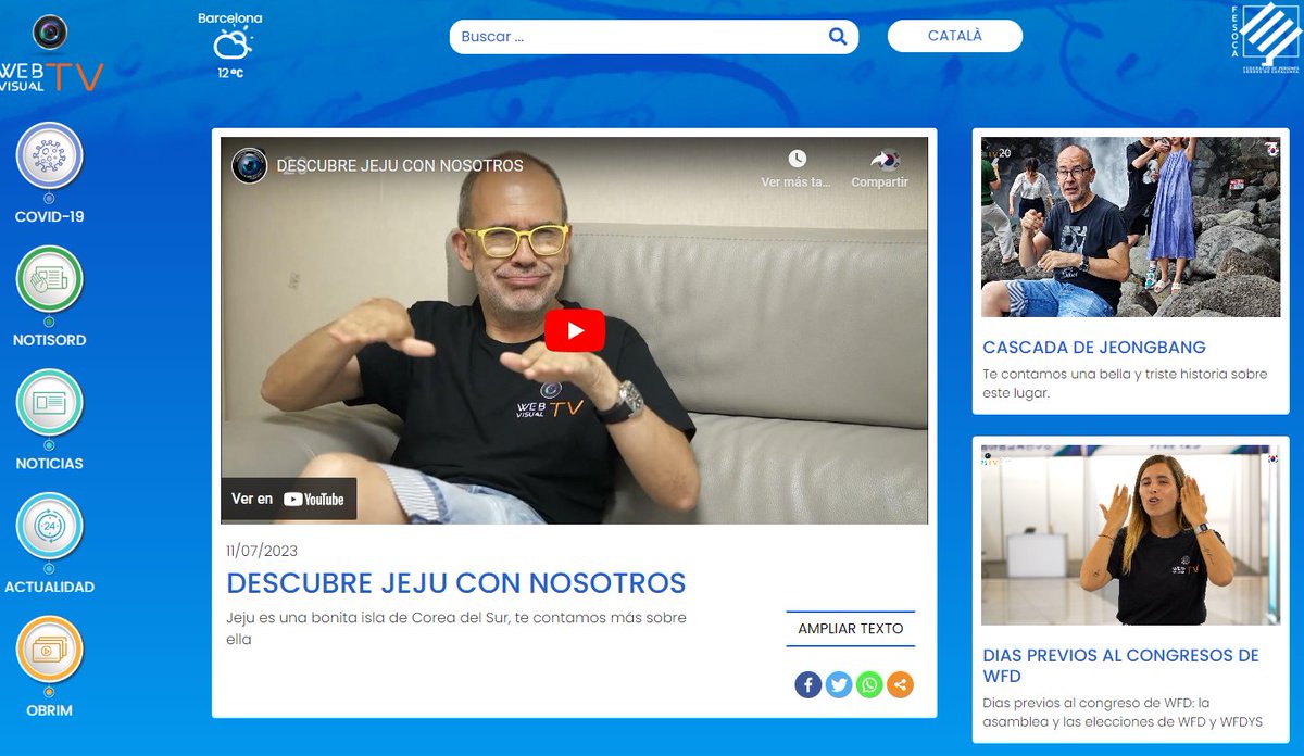 Webvisual_tv's tweet image. 10 DE JULIOL DE 2023
👋Llengua de Signes Catalana #LSC
webvisual.tv

WEBVISUAL EN COREA:

🔵youtube.com/watch?v=MUuMi5…
⚫youtube.com/watch?v=PYRihi…
🔴youtube.com/watch?v=L7Fp5I…