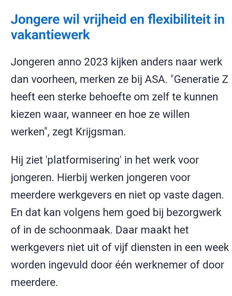 Elke dag een ander (zomer)baantje. nu.nl/economie/62692…