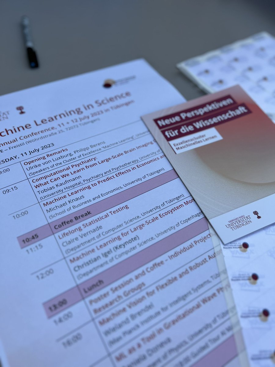Our #ML in science #conference is about to Start! Join us live via zoom at 9am: zoom.us/j/94774607439 Code: 145437. Entry only with full name. Check out the Full programme here: uni-tuebingen.de/en/ @uni_tue @uni_tue_exstra