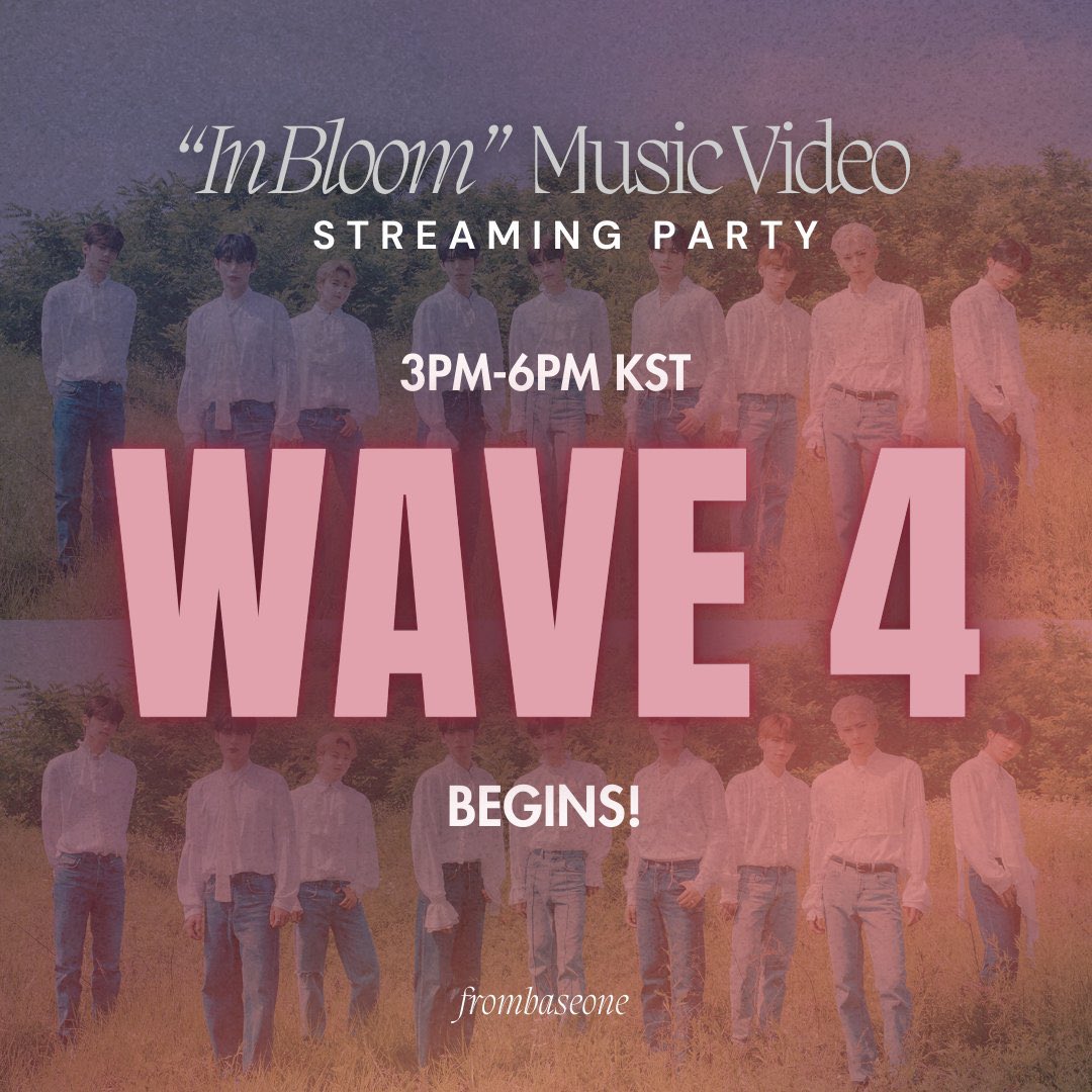rosesbaseone's tweet photo. [ 📢 ] YOUTUBE STREAMING PARTY

WAVE 4 of the Youtube streaming party for 'In Bloom' has begun. 

Only 200K left to reach 6 MILLION‼️

Post your streaming proofs along with the hashtags! 

IN BLOOM WITH ZEROBASEONE  
#DayOneWithZB1 
#YOUTHINTHESHADE 
#ZEROBASEONE https://t.co/GM8hKhgCVq
