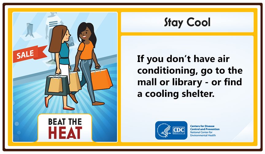 TPedHealth's tweet photo. The weather is beginning to warm up again. Stay cool by going to cool places like your local library, shopping center, or a cooling center.
LEARN MORE: https://t.co/MrDshqxiBF
#BeatTheHeat #LookBeforeYouLock #ExtremeHeat #TPedHealth https://t.co/wwVbb7NGvy