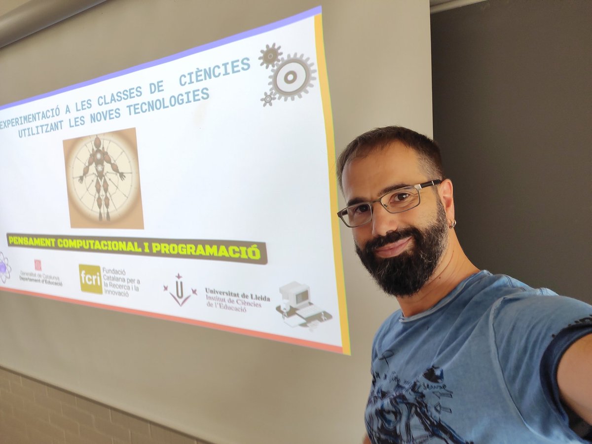 javi_badia's tweet image. 🤖 Tot preparat!
A la @IceUdl @EPS_UdL impartiré formació a professorat d'ESO i Batxillearat sobre #PensamentComputacional, #Programació i #IA
"L'Experimentació a les classes de Ciències utilitzant Noves Tecnologies" @fundaciorecerca @educaciocat
#EscolesEstiuFCRI