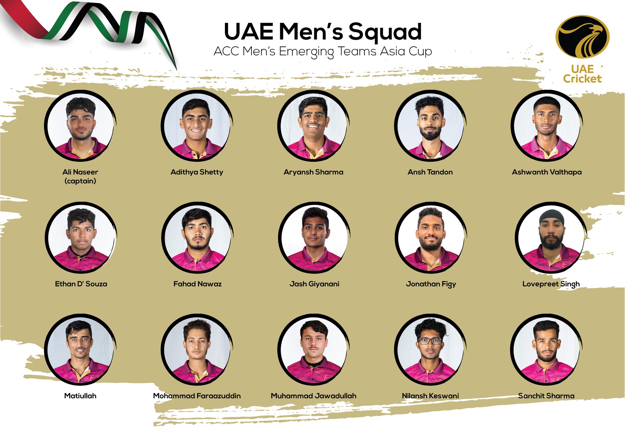UAE Cricket Official on Twitter "Squad alert 📢 Ali Naseer to lead UAE