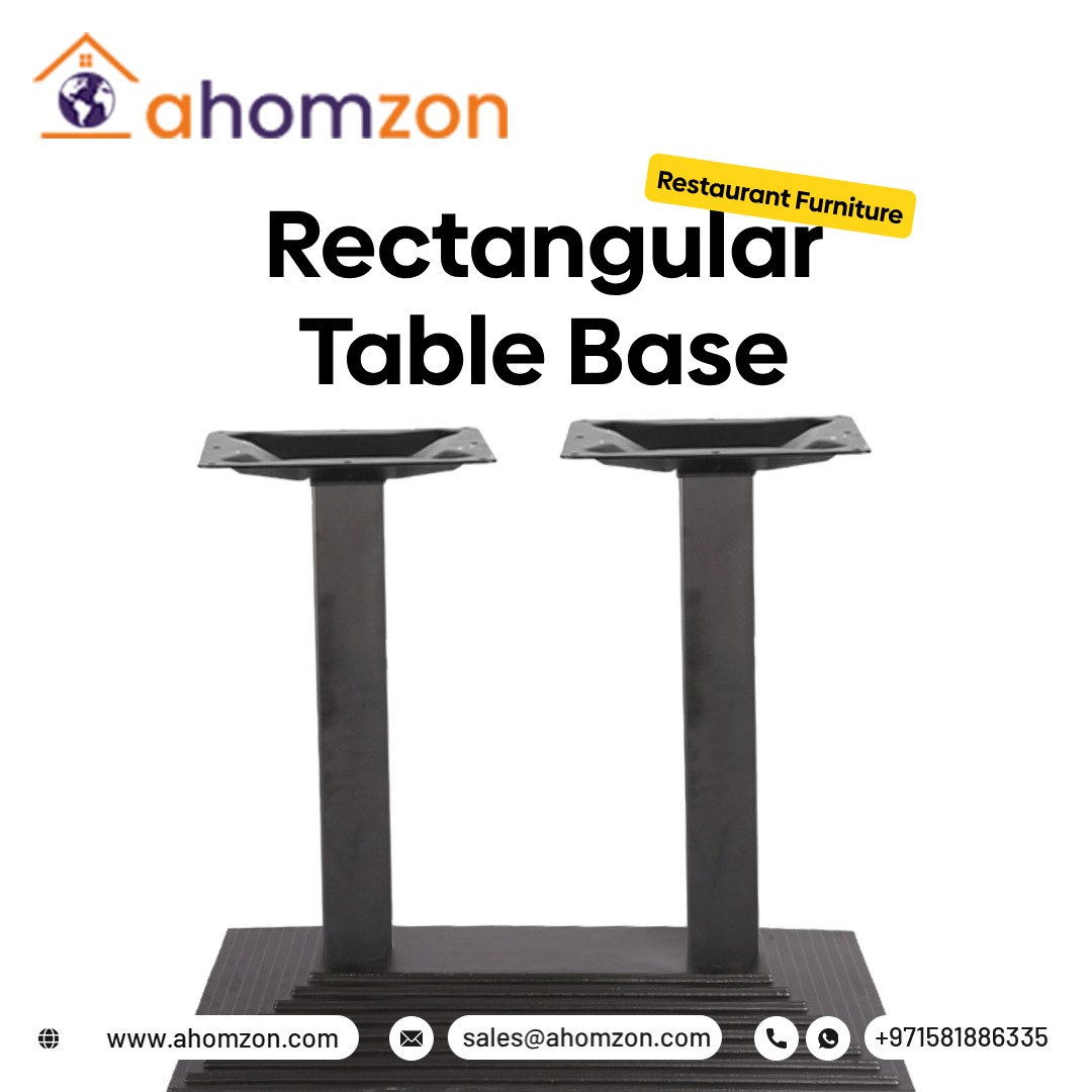ahomzon's tweet image. Built to Last, Designed to Impress: Rectangular Table Bases. Perfect for your restaurant furniture.😇

Contact: +971 58 188 6335
Email: sales@ahomzon.com
Visit: ahomzon.com

#RectangularTableBases #TableBaseDesign #SturdySupport #DiningRoomDecor #FunctionalFurniture