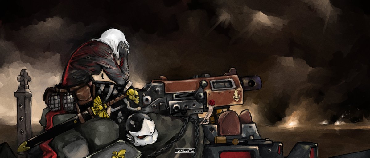 OtterMid's tweet photo. Hello #PortfolioDay, I'm a french illustrator that does whatever comes to mind  (lots of 40K these days) https://t.co/vJ3D1yxAfb