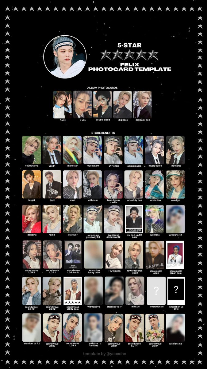 yeoxchn's tweet photo. stray kids ★★★★★ (5-STAR)
photocards and store benefits templates ⋆˙⊹ 

⟡ han &amp; felix

⊹ added mmt vc pictures

t. 스트레이키즈 한 필릭스 사웨 사운드웨이브 럭드 スキズ skz han jisung felix pob pc vc https://t.co/g3AWPiIfRJ