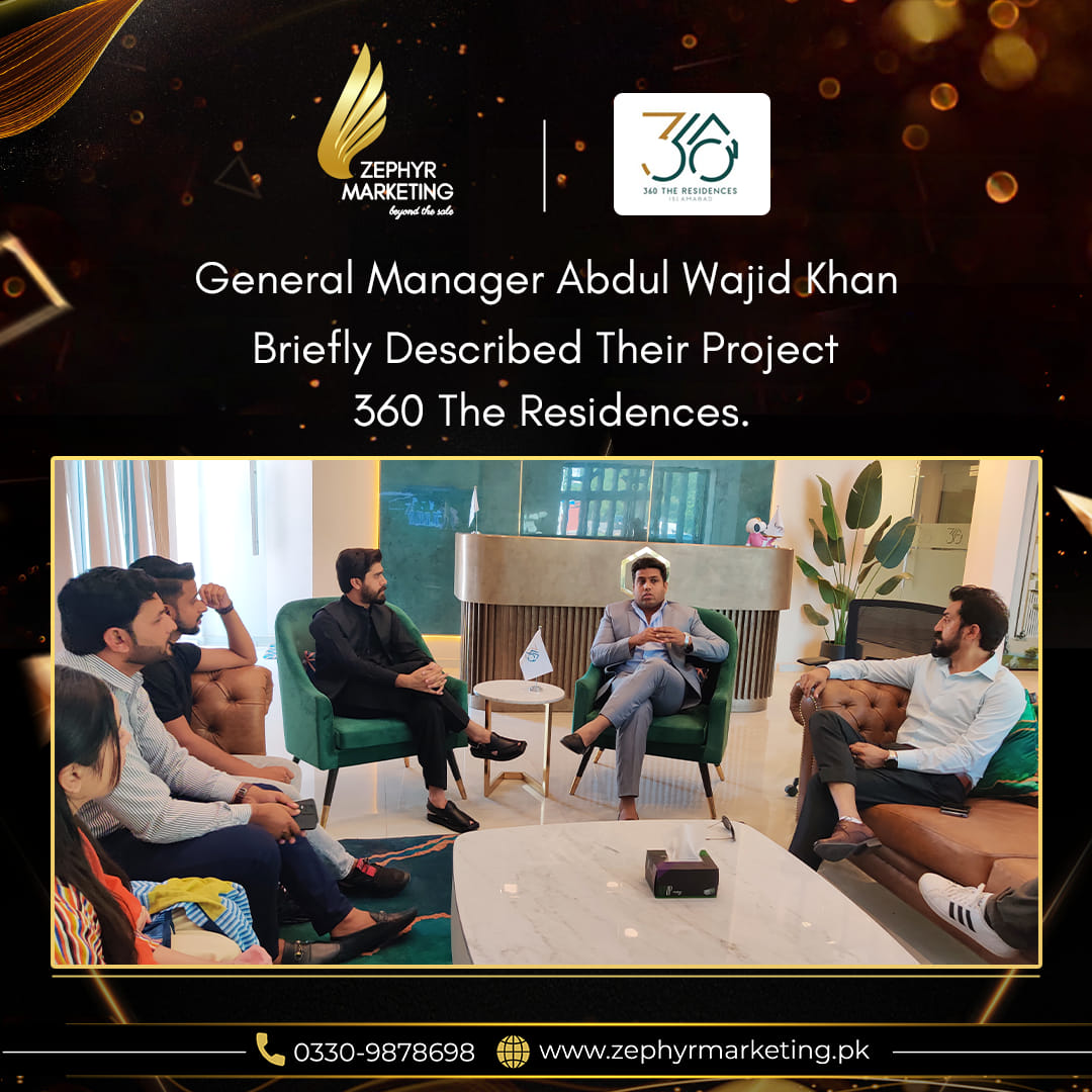 General manager Abdul Wajid Khan briefly described their high rise project 