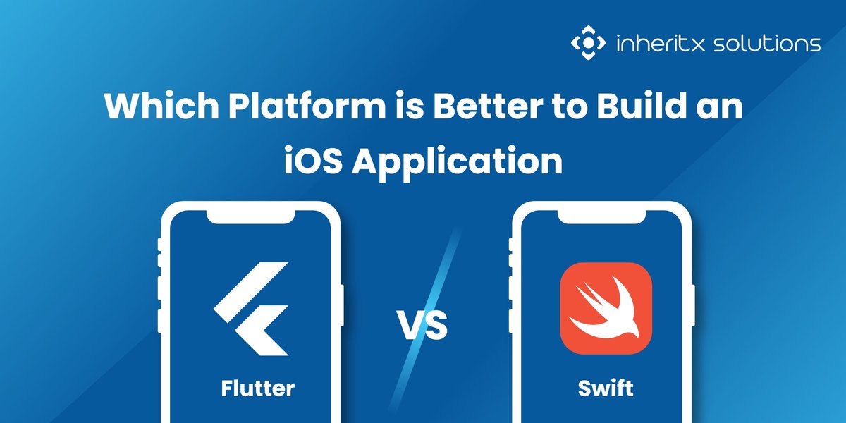 inheritx's tweet image. Flutter and Swift are highly popular for developing custom #iOS apps. Let’s compare these two to select the right option for your project. Let’s connect to discuss the scope of Swift and Flutter app development services.  
bit.ly/3D5Mxjl
#flutter #swift #development