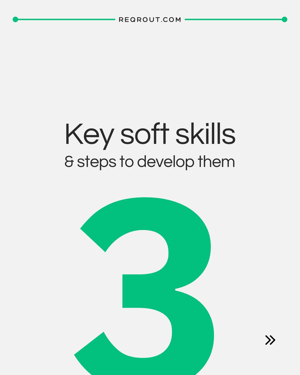 reqrout's tweet photo. Ready to level up your professional game?

We reveal to you 3 key soft skills and actionable steps to develop them.
#Reqrout #SoftSkillsDevelopment #CareerSuccess #Infographic https://t.co/L5uJZq69b1