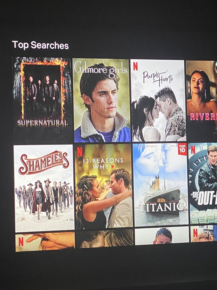 #Supernatural is first on the top searches on Netflix!❤️😭 @cw_spn @JensenAckles @jarpad #supernaturalneverdies So unbelievably proud!