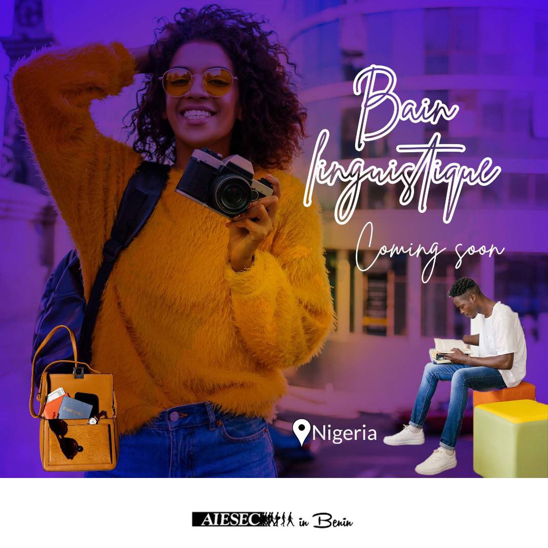 ZevounouM's tweet photo. 🚌 *EXPLOREZ, APPRENEZ, EPANOUISSEZ-VOUS AU NIGERIA 
Plongez dans une immersion totale,🎢 apprenez l'anglais avec passion par des cours interactifs 👨‍🏫, des sorties captivantes 🏟️🗼et des ateliers culturels 👨‍🎨
*#bainlinguistique2023*
*#GlobalVolunteer*
*#MCSwift*
*#AIESECinBenin* https://t.co/Fvkwp5CAW3