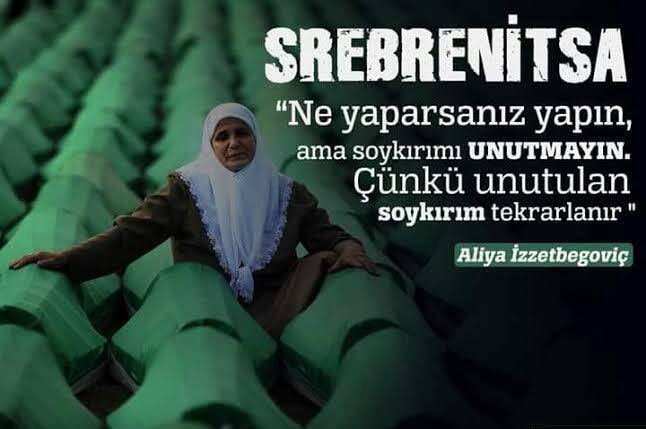 'Ne yaparsanız yapın soykırımı unutmayın, çünkü unutulan soykırım tekrarlanır.'

#SrebrenitsaKatliamı'nın yıldönümünde Batı'nın kontrolünde dünyanın gözü önünde yaşanan acı hadisede katledilenleri rahmetle yad ediyorum.