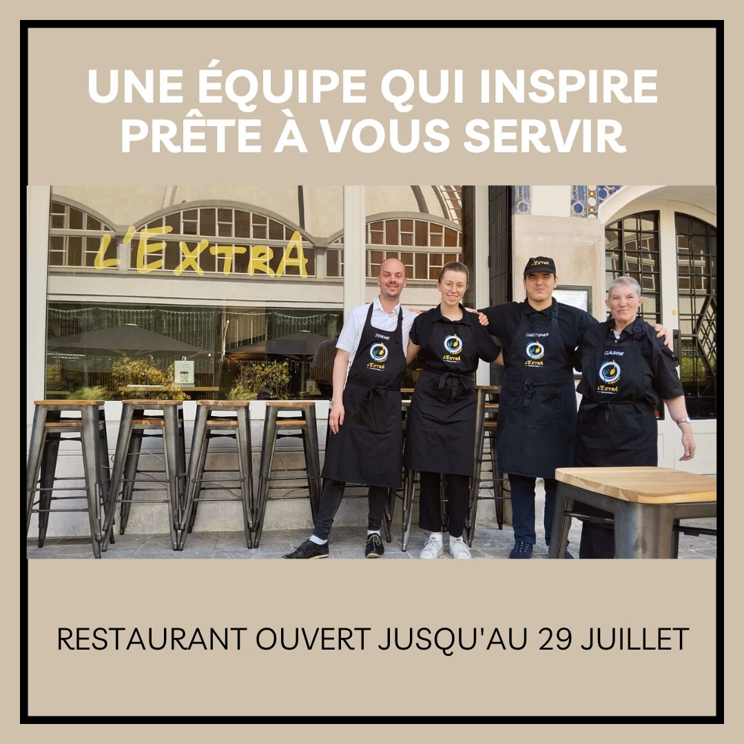 ✨[HAPPY WEEK]✨

👉Et si vous mangiez à nos côtés pour le déjeuner ou le dîner ?

L'ExtrA c'est :

💛 Une équipe extraordinaire qui travaille avec un chef talentueux. Ils vous préparent la gastronomie autrement !
lextra-reims.fr
