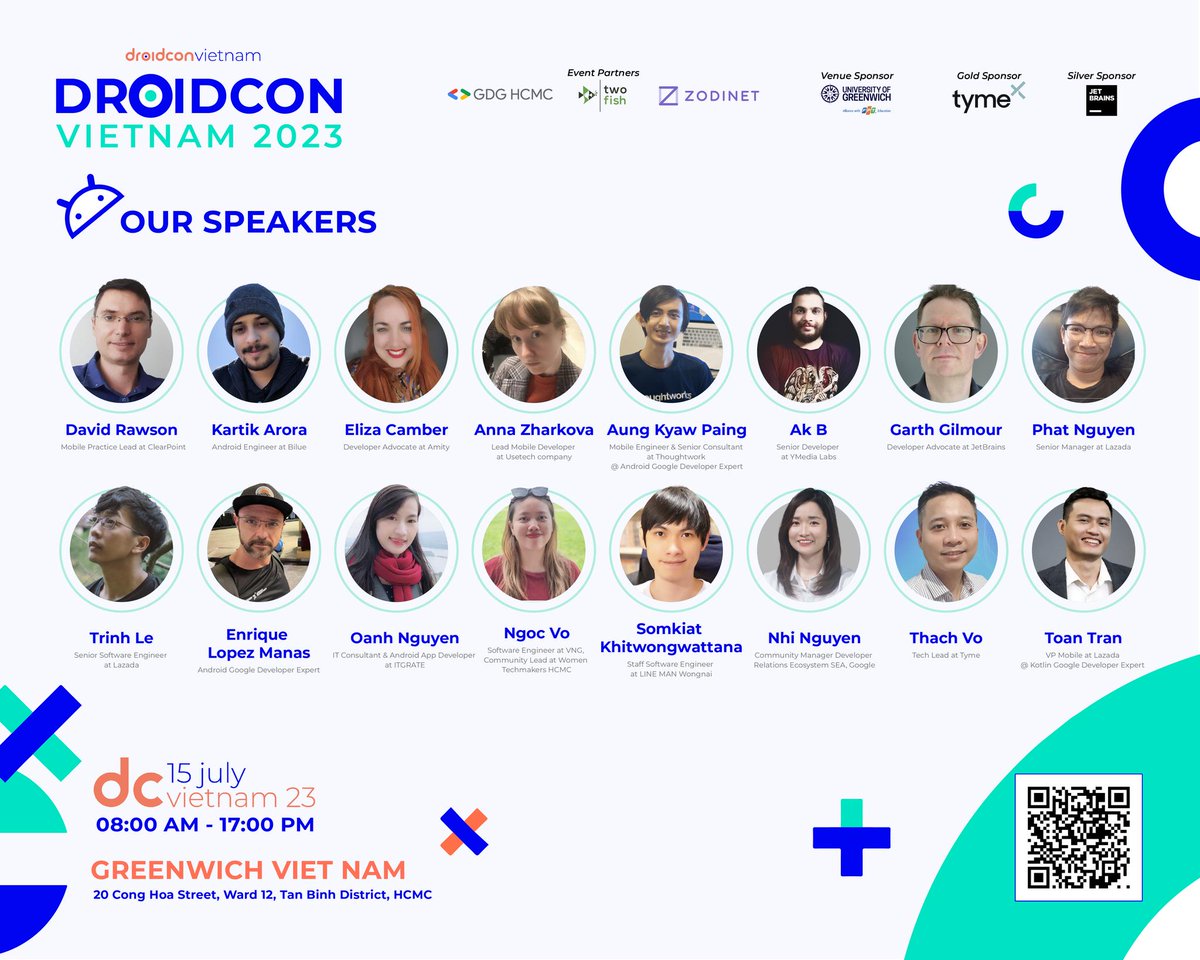 droidconVN's tweet image. All our sessions have been published! We are looking forward to welcoming you this weekend in Saigon.
