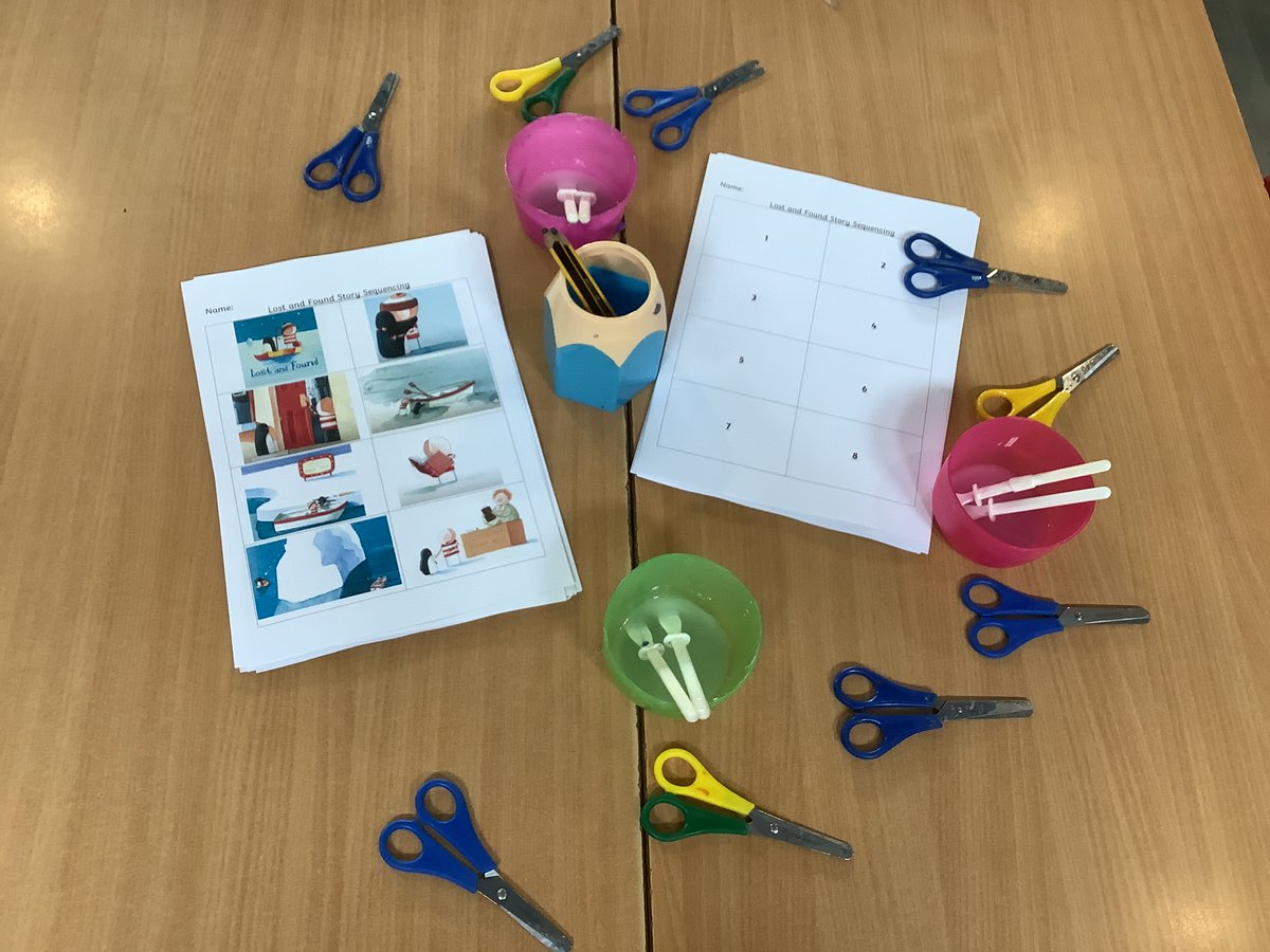 Lost &amp; Found is our story this week. It all started with a penguin in an umbrella and they had to guess why before learning the story and focusing on sequencing and emotions 🐧🌂 <a href="/stantonroadps/">Stanton Road Primary</a> <a href="/OakTreesMAT/">Oak Trees MAT</a>