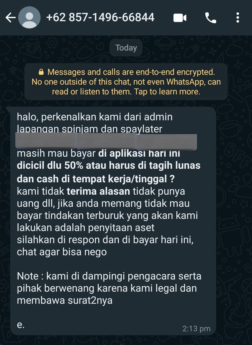 yourcutiesirius's tweet photo. ada yang pernah dichat gini ga sama shop33? ini mereka mau datengin kh?? pls bantu jawab #pinjol #galbay #telbay https://t.co/ylX8MUA1gP