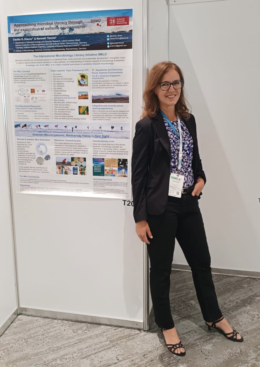 Leibniz_DSMZ_en's tweet photo. 2/2 Cecilia Flocco informs about „Approaching microbial literacy through the exploration of extreme environments“
#FEMS2023 https://t.co/Bqr3eJvTFA