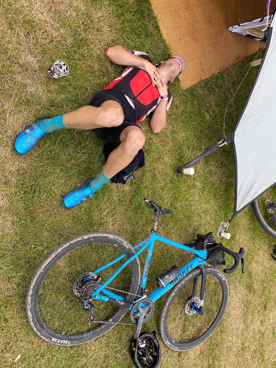 What a ride by <a href="/richlloyd78/">Richard Lloyd</a> in Grinduro gravel race on the weekend. 
Looks like a costume of a man after all that climbing. He says he’s taking crampons for his spd’s next year.