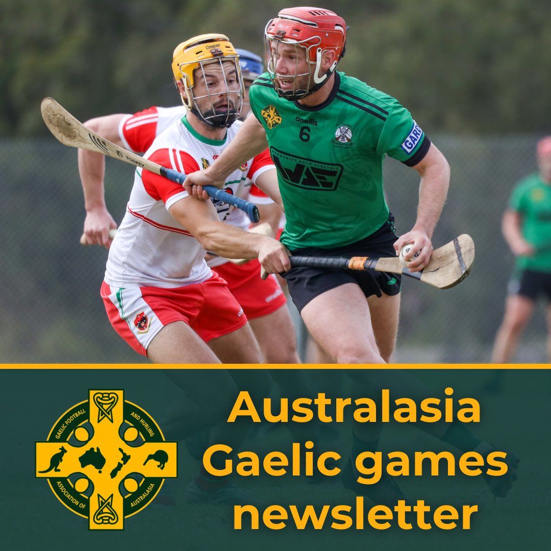 Australasia Gaelic Games (@gfhaaustralasia) on Twitter photo Check out the first edition of the Australasia Gaelic games newsletter. Heaps of updates on recent activity from across Oz and NZ, including season round-ups from <a href="/GaelicGamesVic/">Gaelic Games Victoria</a> and <a href="/NSWGAA/">New South Wales GAA</a>, and this month's <a href="/GAAworldgames/">World GAA</a>.
📰 Read here: bit.ly/46LrnEL
📸 An Astráil Check out the first edition of the Australasia Gaelic games newsletter. Heaps of updates on recent activity from across Oz and NZ, including season round-ups from <a href="/GaelicGamesVic/">Gaelic Games Victoria</a> and <a href="/NSWGAA/">New South Wales GAA</a>, and this month's <a href="/GAAworldgames/">World GAA</a>.
📰 Read here: bit.ly/46LrnEL
📸 An Astráil
